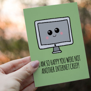 Carte Postale Internet Creep Kawaii Funny Valentines Day