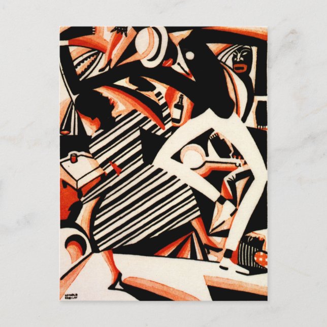 Carte Postale Interprétation de Harlem Jazz (Devant)