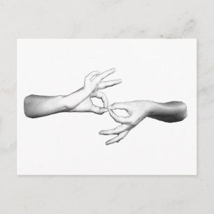 Carte Postale Interprète ASL