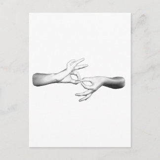 Carte Postale Interprète d'ASL