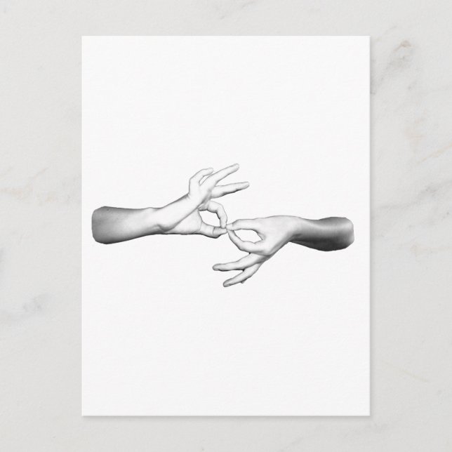 Carte Postale Interprète d'ASL (Devant)