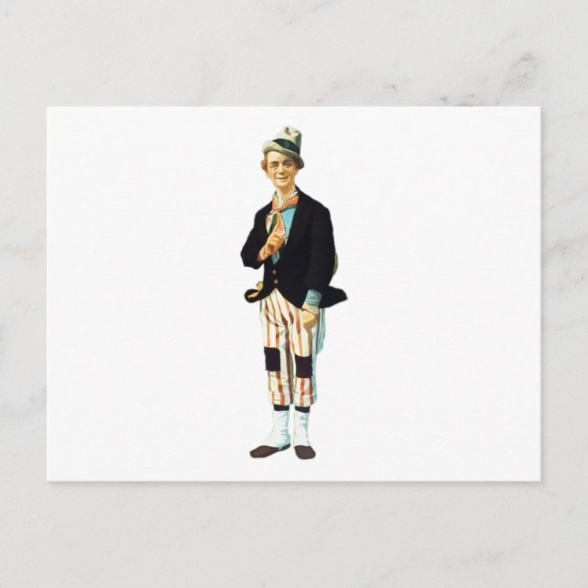 Carte Postale Interprète silencieux des années 1920 (Devant)