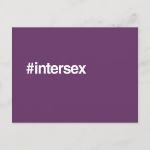 CARTE POSTALE INTERSEXE HASHTAG
