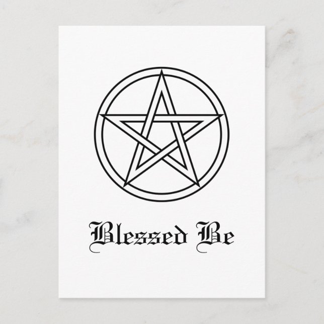 Carte Postale Intertwined White Pentacle (Devant)