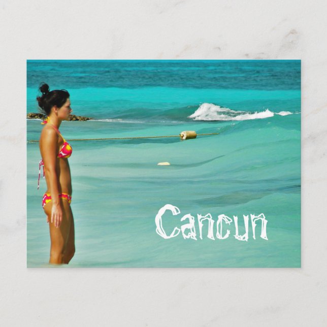 Carte Postale intotheblue, Cancun (Devant)