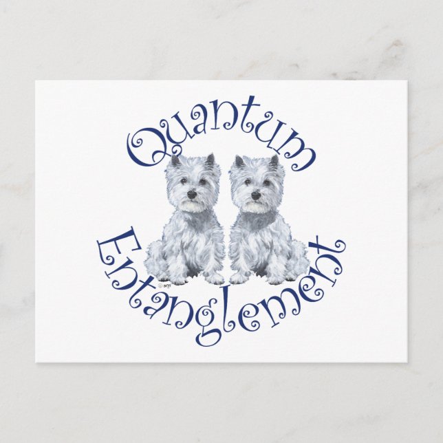 Carte Postale Intrication Quantique de Westies (Devant)