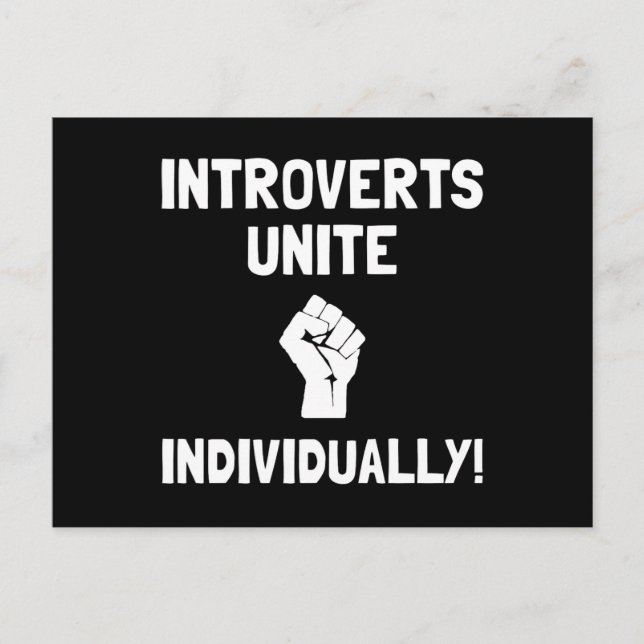 Carte Postale Introverties Unite (Devant)