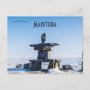 Carte Postale Inukshuk à Churchill Manitoba Canada
