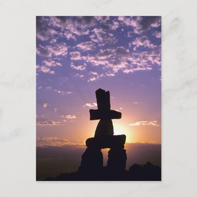 Carte Postale Inukshuk Territoires du Nord-Ouest, Canada (Devant)