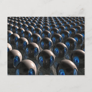 Carte Postale Invasion Alien À L'Aube