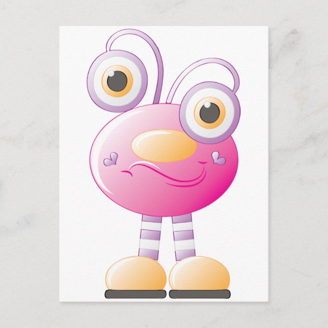 Carte Postale Invasion Alien pour les filles 1 (Devant)