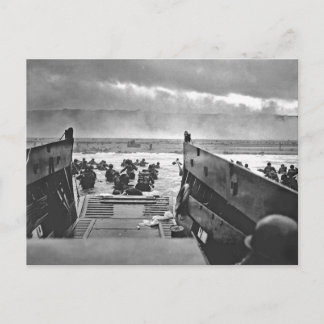 Carte Postale Invasion de Normandie au Jour J - 1944