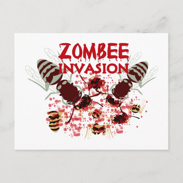 Carte Postale Invasion Des Zombes (Devant)