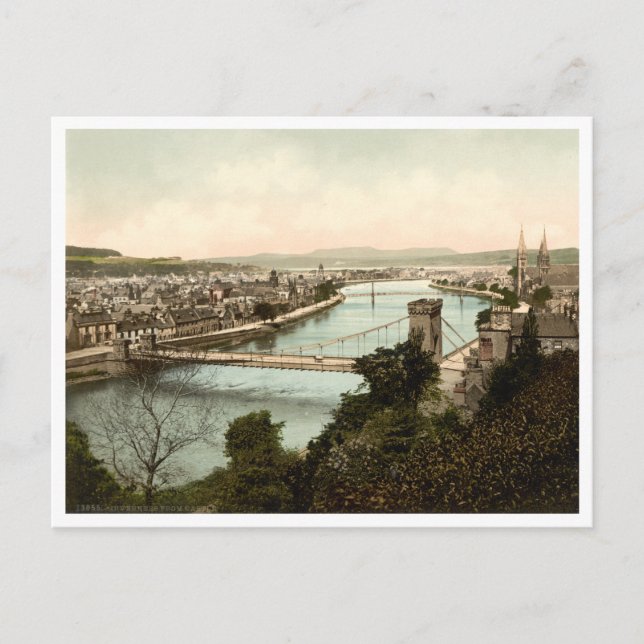 Carte Postale Inverness du Château, Ecosse (Devant)
