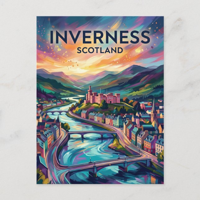 Carte Postale Inverness Écosse (Devant)
