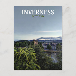 Carte Postale Inverness, Ecosse, Royaume-Uni vue du soir