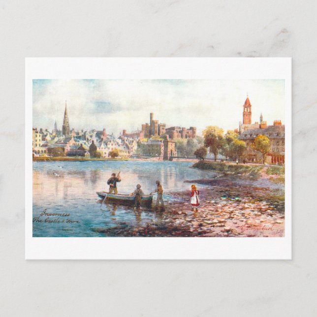 Carte Postale Inverness vintage, Écosse, (Devant)