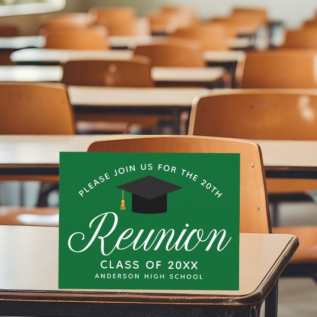 Carte Postale Invitat sur mesure de la réunion du lycée Green (Créateur téléchargé)