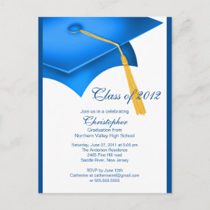 Carte Postale Invitation à la fête de Casquette de la catégorie