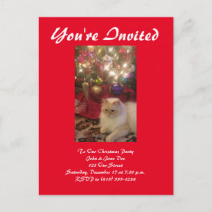 Carte Postale Invitation à la fête de Noël