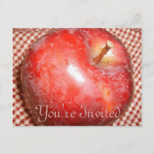 Carte Postale Invitation Apple