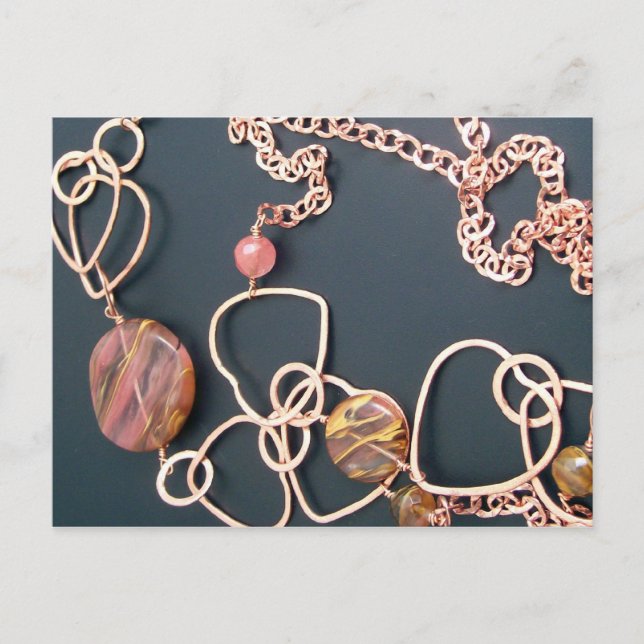 Carte Postale Invitation au Salon de Bijoux (Devant)