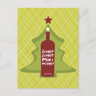 Carte Postale Invitation Cocktail Retro Holiday