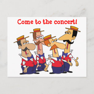 Carte Postale Invitation Concert Personnaliser