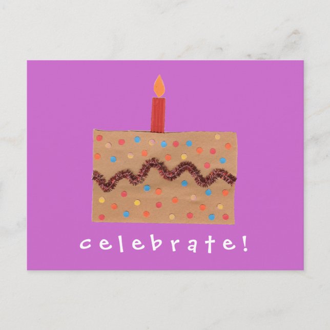 Carte Postale Invitation d'anniversaire Karate Kat Graphics (Devant)