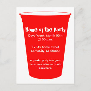 Carte Postale invitation de coupe