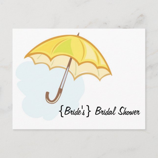 Carte Postale Invitation de douche nuptiale (Devant)