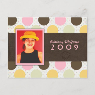 Carte Postale Invitation de graduation Popsicle