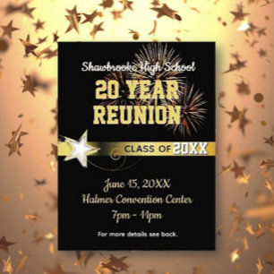 Carte postale Invitation de la 20e classe