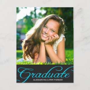 Carte postale Invitation de la fête de graduation
