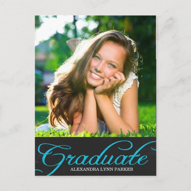 Carte postale Invitation de la fête de graduation  (Devant)