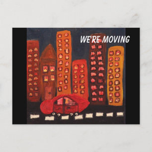 Carte Postale Invitation de la fête du réchauffement de la maiso