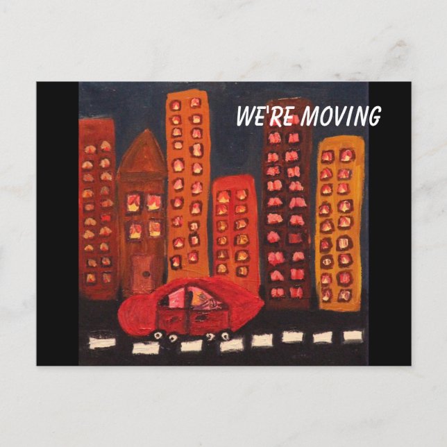 Carte Postale Invitation de la fête du réchauffement de la maiso (Devant)