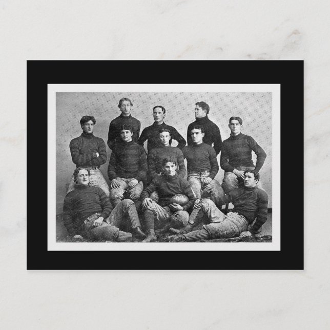 Carte postale Invitation de la partie de football (Devant)