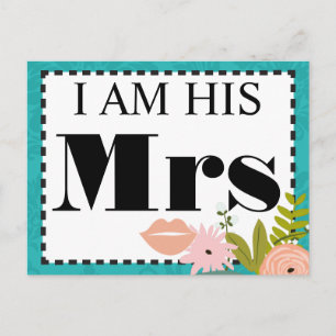 Carte Postale Invitation de Mint Mariage damassé moderne