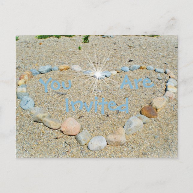 Carte Postale Invitation de plage (Devant)