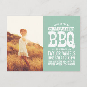 Carte Postale Invitation du barbecue Rustique   Couleurs modifia