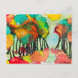 Carte Postale Invitation du jour d'automne Chute d'amour Invitat