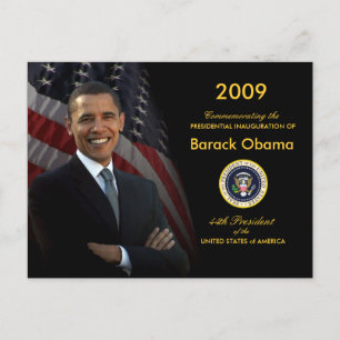 Carte Postale Invitation du parti d'investiture Obama