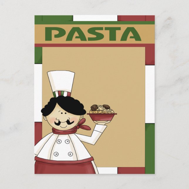Carte Postale Invitation du Pasta Party (Devant)