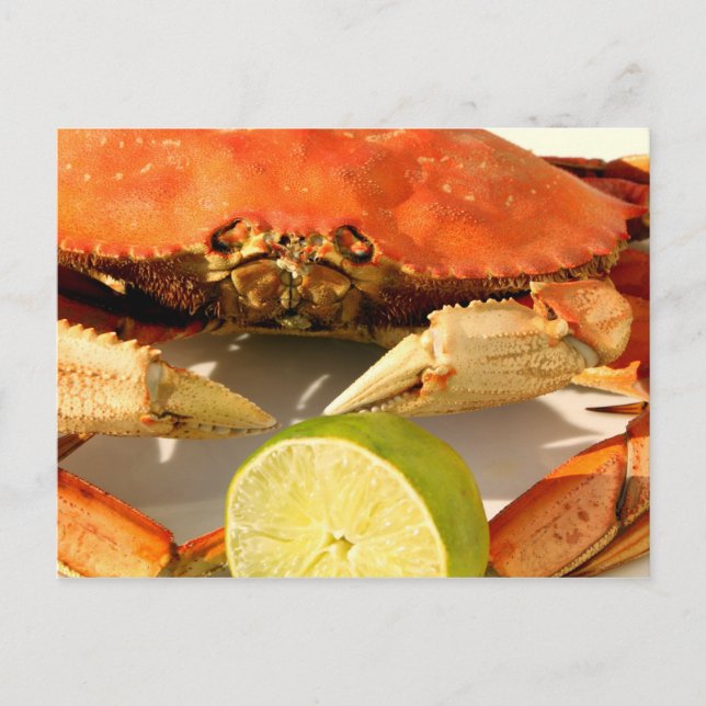 Carte postale Invitation Fête de crabe (Devant)