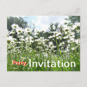 Carte postale Invitation Fleurs Faisy