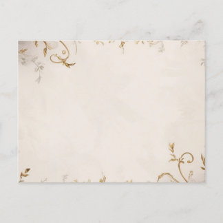 Carte postale invitation florale