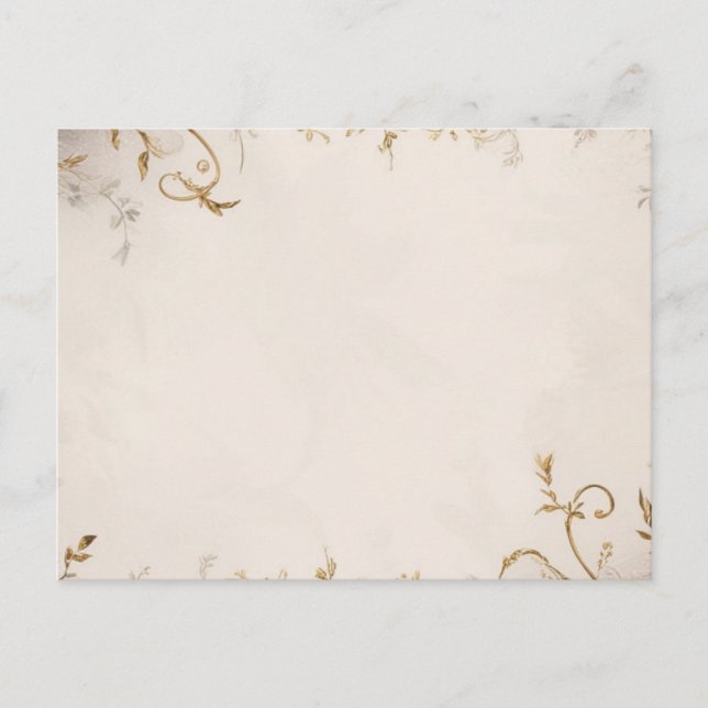 Carte postale invitation florale (Devant)