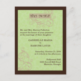 Carte Postale Invitation Gabby