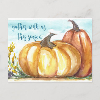 Carte postale Invitation gourde